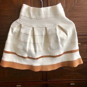 Mini Skirt with Firm flare material